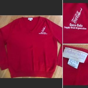 Vintage Coca Cola Supply Red Sweater L